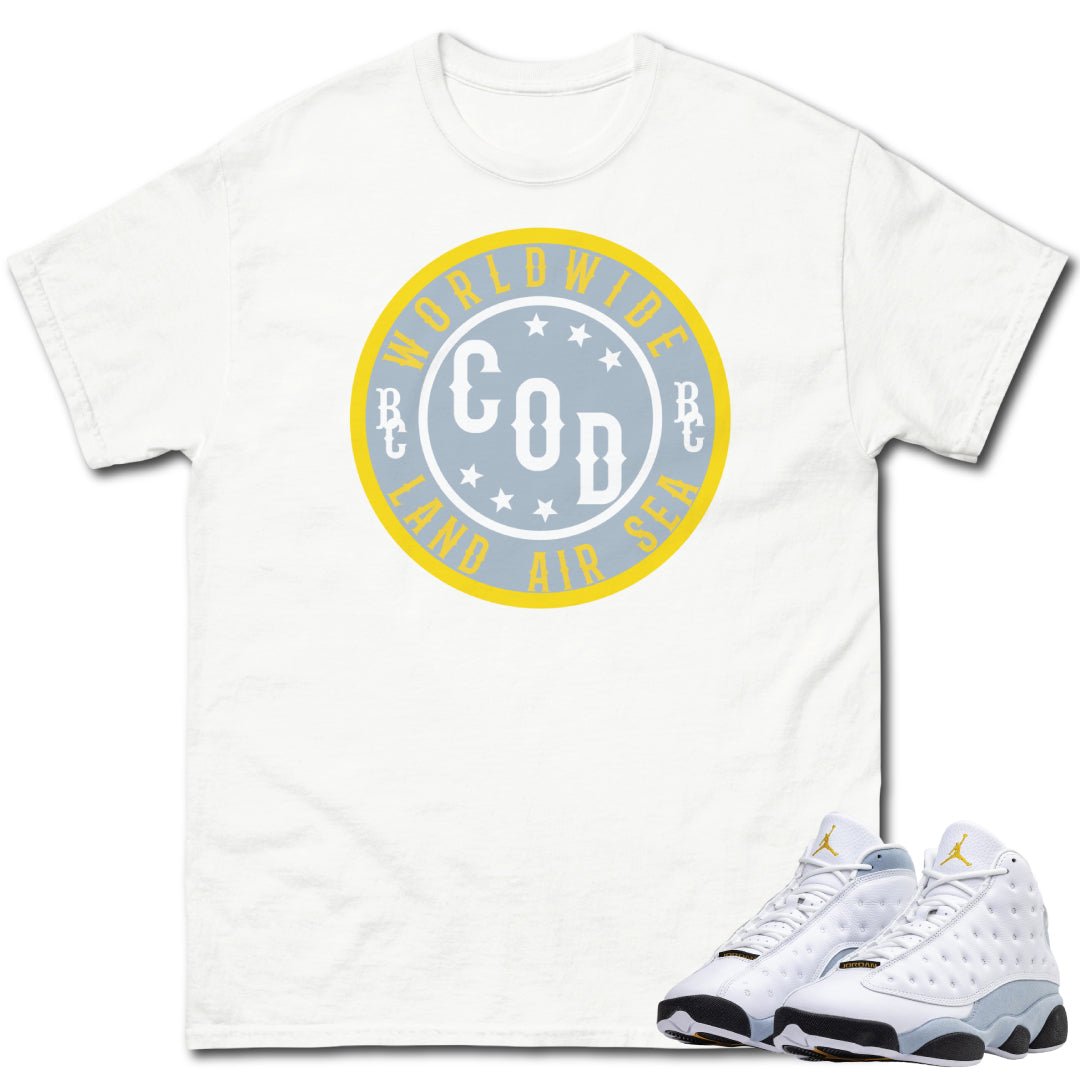 Retro 13 Blue Grey COD Shirt - Sneaker Tees to match Air Jordan Sneakers