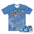 Retro 1 True Blue Championship Shirt - Sneaker Tees to match Air Jordan Sneakers