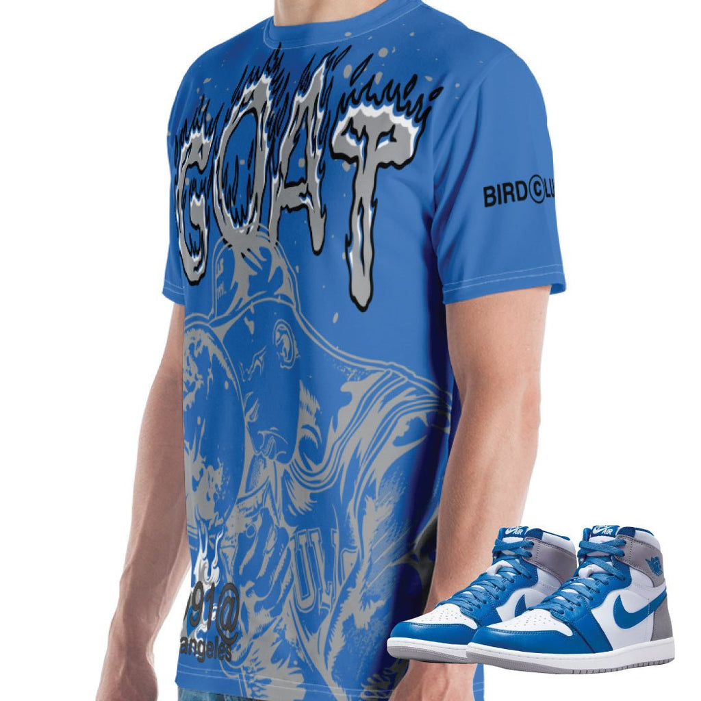 Retro 1 True Blue Championship Shirt - Sneaker Tees to match Air Jordan Sneakers