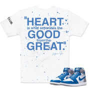Retro 1 True Blue Championship Shirt - Sneaker Tees to match Air Jordan Sneakers