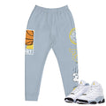 Retro 13 Blue Grey Joggers - Sneaker Tees to match Air Jordan Sneakers