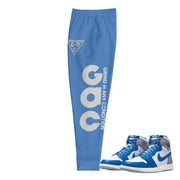 Retro 1 True Blue "GAC" Joggers - Sneaker Tees to match Air Jordan Sneakers