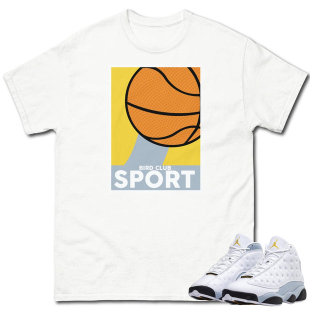 Retro 13 Blue Grey Sport Shirt - Sneaker Tees to match Air Jordan Sneakers