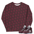 RETRO 5 BURGUNDY BIRD CLUB MONOGRAM SWEATER - Sneaker Tees to match Air Jordan Sneakers
