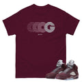 RETRO 5 BURGUNDY 99 PROBLEMS SHIRT - Sneaker Tees to match Air Jordan Sneakers