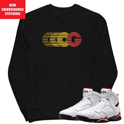 Retro 7 Cardinal Triple OG Embroidered Sweatshirt - Sneaker Tees to match Air Jordan Sneakers