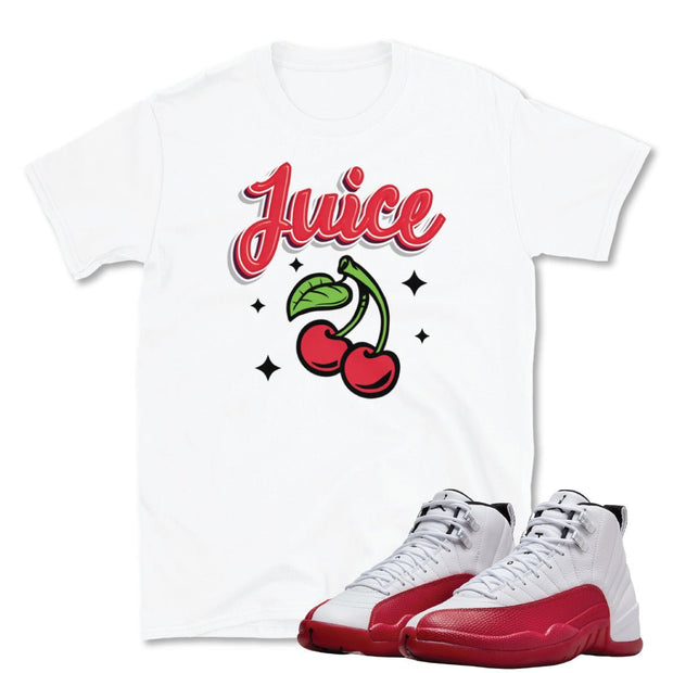 Retro 12 Cherry Juice Shirt - Sneaker Tees to match Air Jordan Sneakers