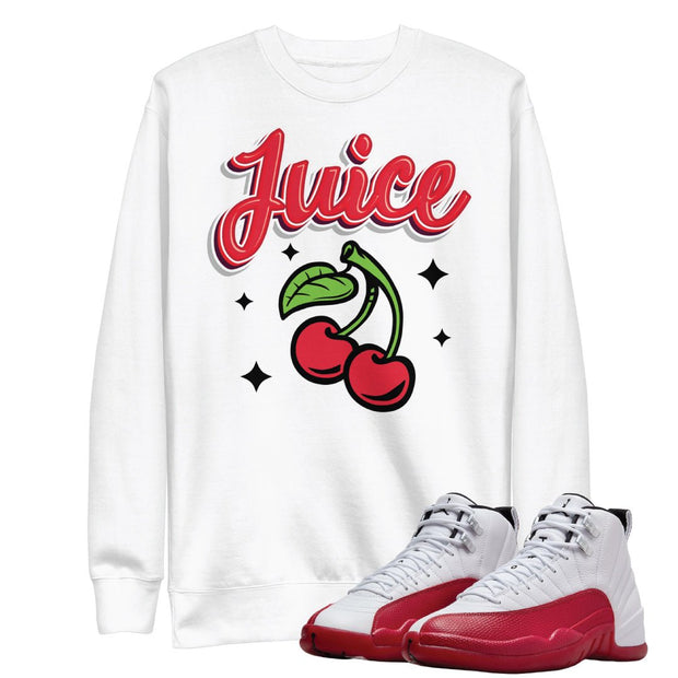 Retro 12 Cherry Juice Sweatshirt - Sneaker Tees to match Air Jordan Sneakers