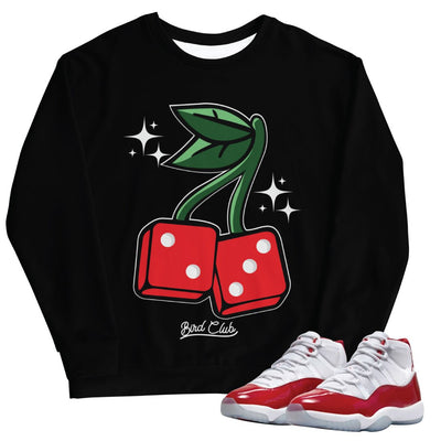 Retro 11 Cherry 23 Sweatshirt - Sneaker Tees to match Air Jordan Sneakers