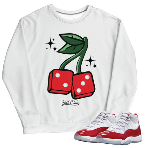 Retro 11 Cherry 23 Sweatshirt - Sneaker Tees to match Air Jordan Sneakers