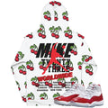 Retro 11 Cherry Red Hoodie - Sneaker Tees to match Air Jordan Sneakers