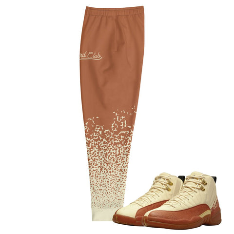 Retro 12 Eastside Golf Splatter Burnt Sunrise Joggers - Sneaker Tees to match Air Jordan Sneakers