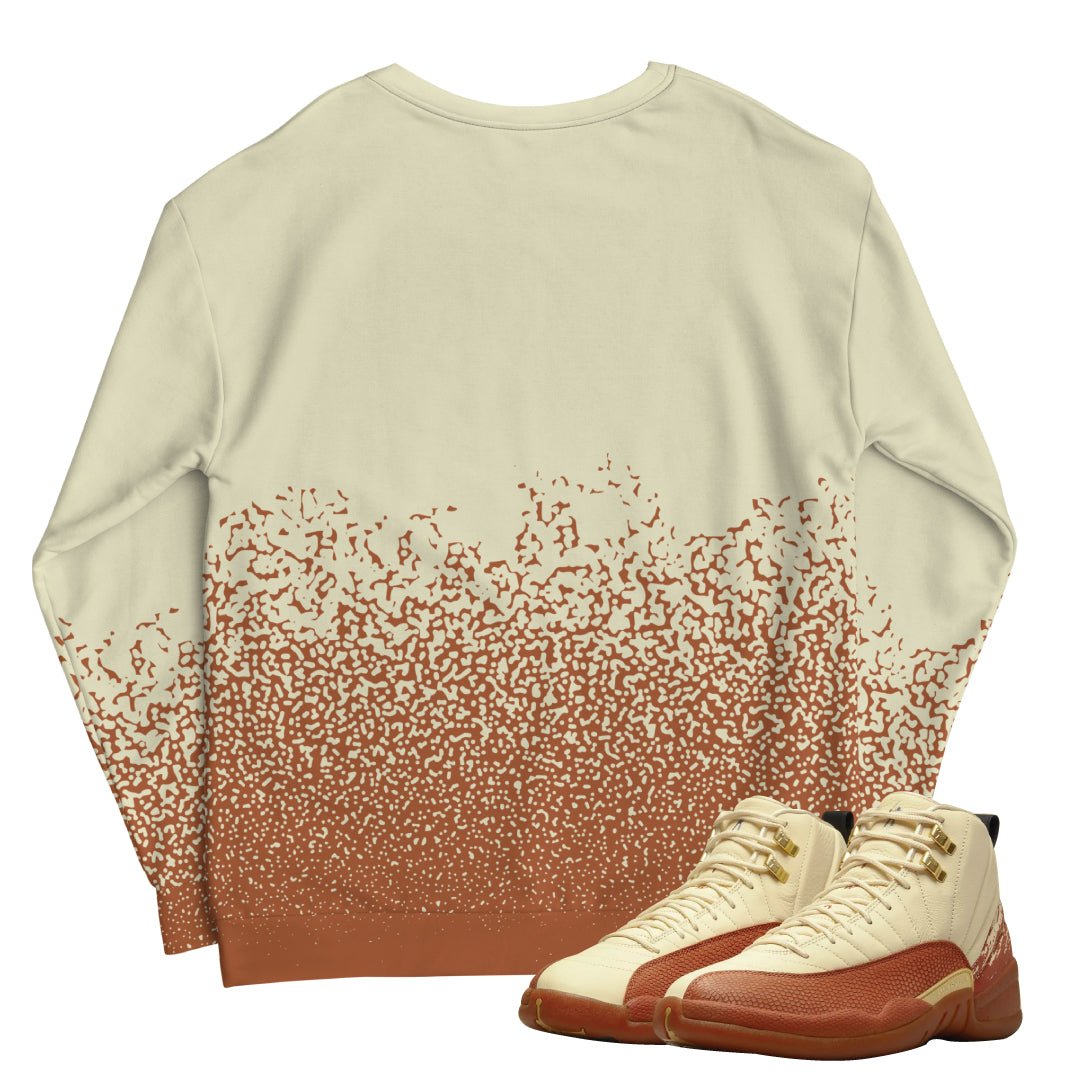 Retro 12 Eastside Golf Muslin Splatter Sweatshirt - Sneaker Tees to match Air Jordan Sneakers