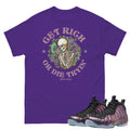Air Foamposite One Eggplant "Get Rich" Shirt - Sneaker Tees to match Air Jordan Sneakers