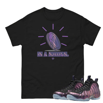 Air Foamposite One Eggplant "One in a Million" Shirt - Sneaker Tees to match Air Jordan Sneakers