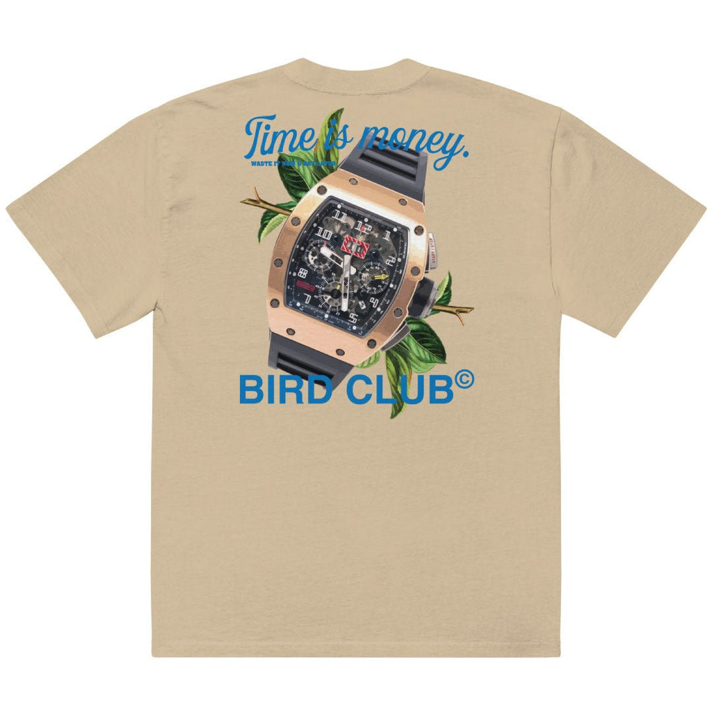 Time is Money Oversized Faded Shirt