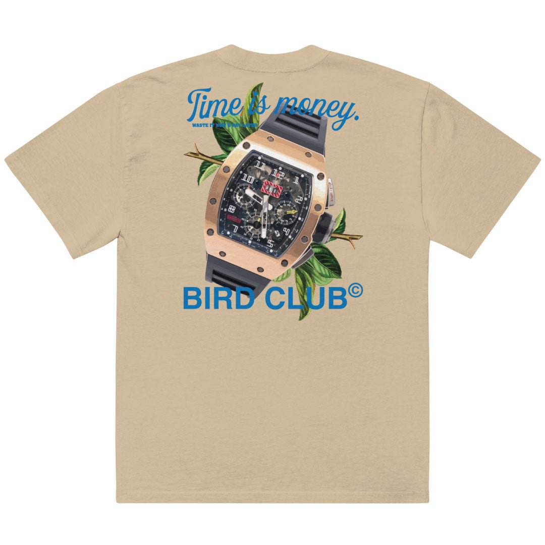 Time is Money Oversized Faded Shirt