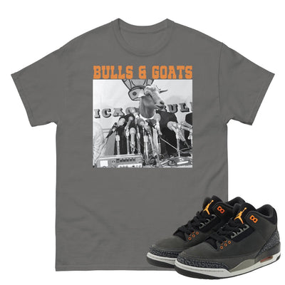 Retro 3 Fear Goats Shirt - Sneaker Tees to match Air Jordan Sneakers