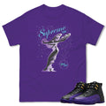 RETRO 12 FIELD PURPLE "SUPREME ELITE" SHIRT - Sneaker Tees to match Air Jordan Sneakers