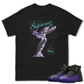 RETRO 12 FIELD PURPLE "SUPREME ELITE" SHIRT - Sneaker Tees to match Air Jordan Sneakers