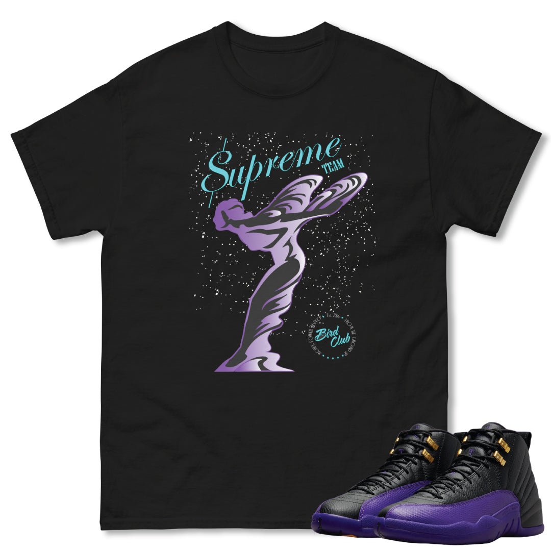 RETRO 12 FIELD PURPLE "SUPREME ELITE" SHIRT - Sneaker Tees to match Air Jordan Sneakers