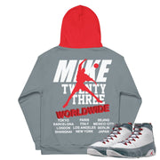 Retro 9 Fire Red Hoodie - Sneaker Tees to match Air Jordan Sneakers