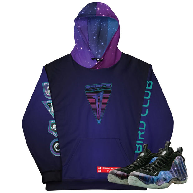 Foamposite One Galaxy Hoodie - Sneaker Tees to match Air Jordan Sneakers
