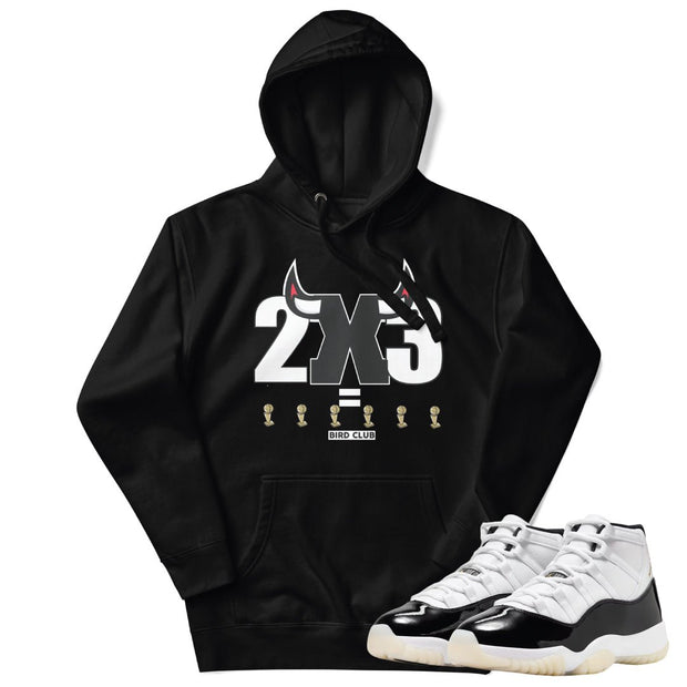 Retro 11 "Gratitude" DMP 2X3 Hoodie - Sneaker Tees to match Air Jordan Sneakers