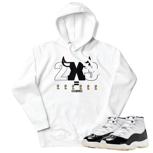 Retro 11 "Gratitude" DMP 2X3 Hoodie - Sneaker Tees to match Air Jordan Sneakers