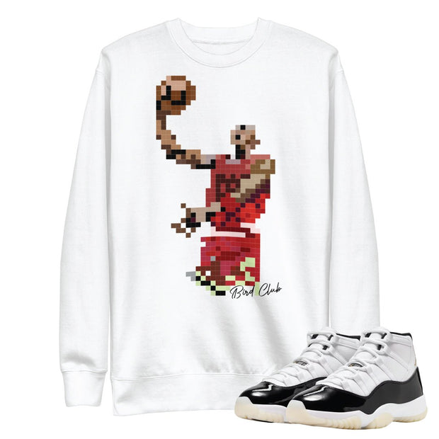 Retro 11 "Gratitude" Air Pixel Sweatshirt - Sneaker Tees to match Air Jordan Sneakers