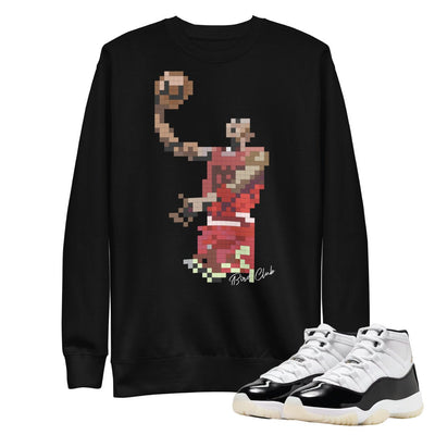 Retro 11 "Gratitude" Air Pixel Sweatshirt - Sneaker Tees to match Air Jordan Sneakers