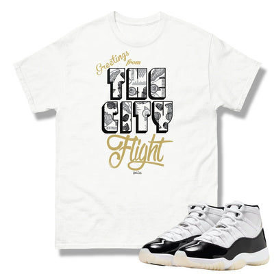 Retro 11 "Gratitude" City of Flight Shirt - Sneaker Tees to match Air Jordan Sneakers
