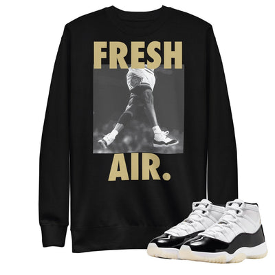 Retro 11 "Gratitude" Fresh Air Hoodie - Sneaker Tees to match Air Jordan Sneakers