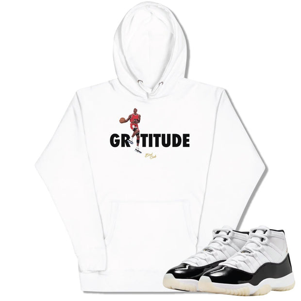 Retro 11 "Gratitude" Gratitude Hoodie - Sneaker Tees to match Air Jordan Sneakers
