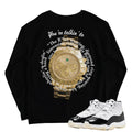 Retro 11 "Gratitude" Roley Sweatshirt - Sneaker Tees to match Air Jordan Sneakers