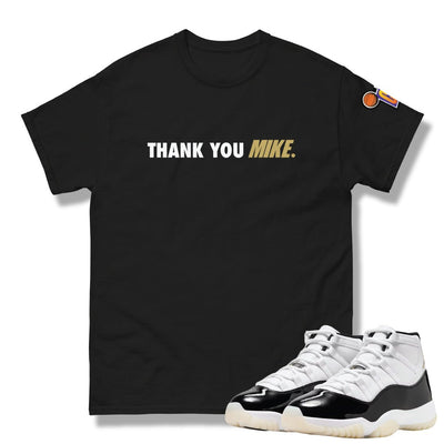 Retro 11 "Gratitude" Thank You Mike Shirt - Sneaker Tees to match Air Jordan Sneakers