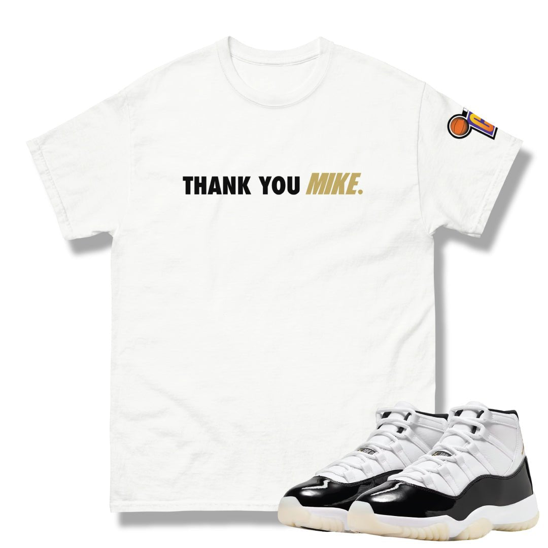 Retro 11 "Gratitude" Thank You Mike Shirt - Sneaker Tees to match Air Jordan Sneakers