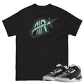 Retro 3 Green Glow Air Shirt - Sneaker Tees to match Air Jordan Sneakers