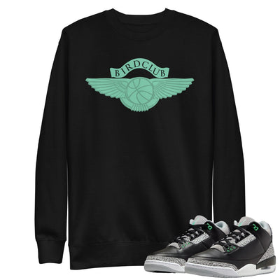 Retro 3 Green Glow Bentley Sweater - Sneaker Tees to match Air Jordan Sneakers