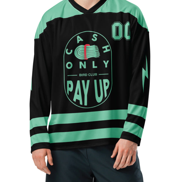 Retro 3 Green Glow Hockey Style Shirt