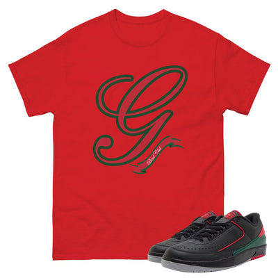 Retro 2 Low Gucci Big G Shirt - Sneaker Tees to match Air Jordan Sneakers