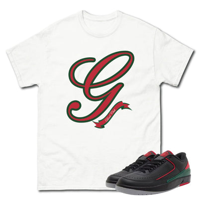 Retro 2 Low Gucci Big G Shirt - Sneaker Tees to match Air Jordan Sneakers