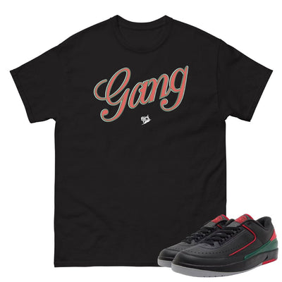 Retro 2 Low Christmas Gucci Gang Shirt - Sneaker Tees to match Air Jordan Sneakers