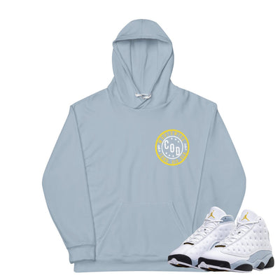 Retro 13 Blue Grey COD Hoodie - Sneaker Tees to match Air Jordan Sneakers