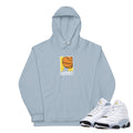 Retro 13 Blue Grey Sport Hoodie - Sneaker Tees to match Air Jordan Sneakers