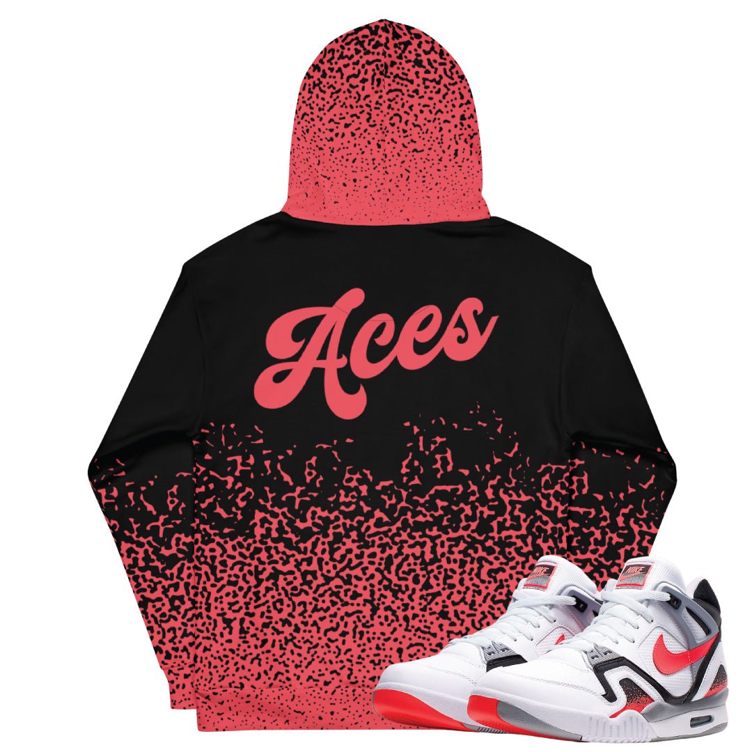 Tech Challenge 2 "Hot Lava" Aces Hoodie - Sneaker Tees to match Air Jordan Sneakers