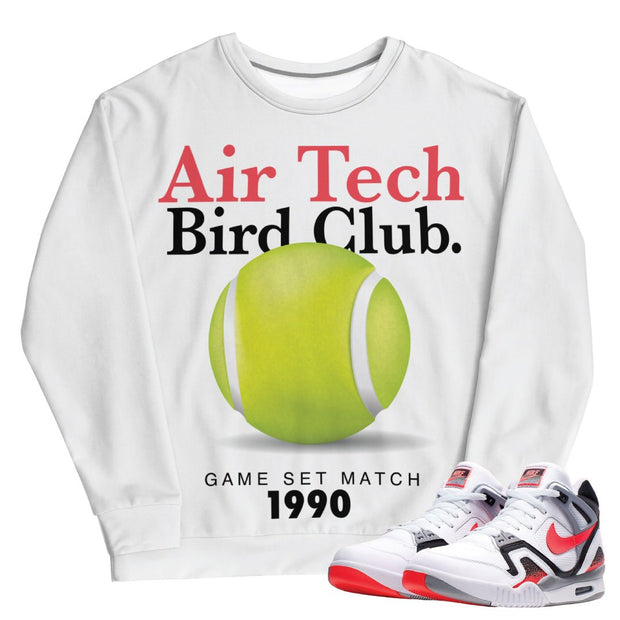 Air Tech Challenge 2 "Hot Lava" Tech Sweatshirt - Sneaker Tees to match Air Jordan Sneakers