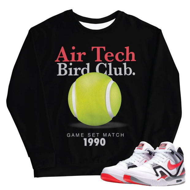 Air Tech Challenge 2 "Hot Lava" Tech Sweatshirt - Sneaker Tees to match Air Jordan Sneakers