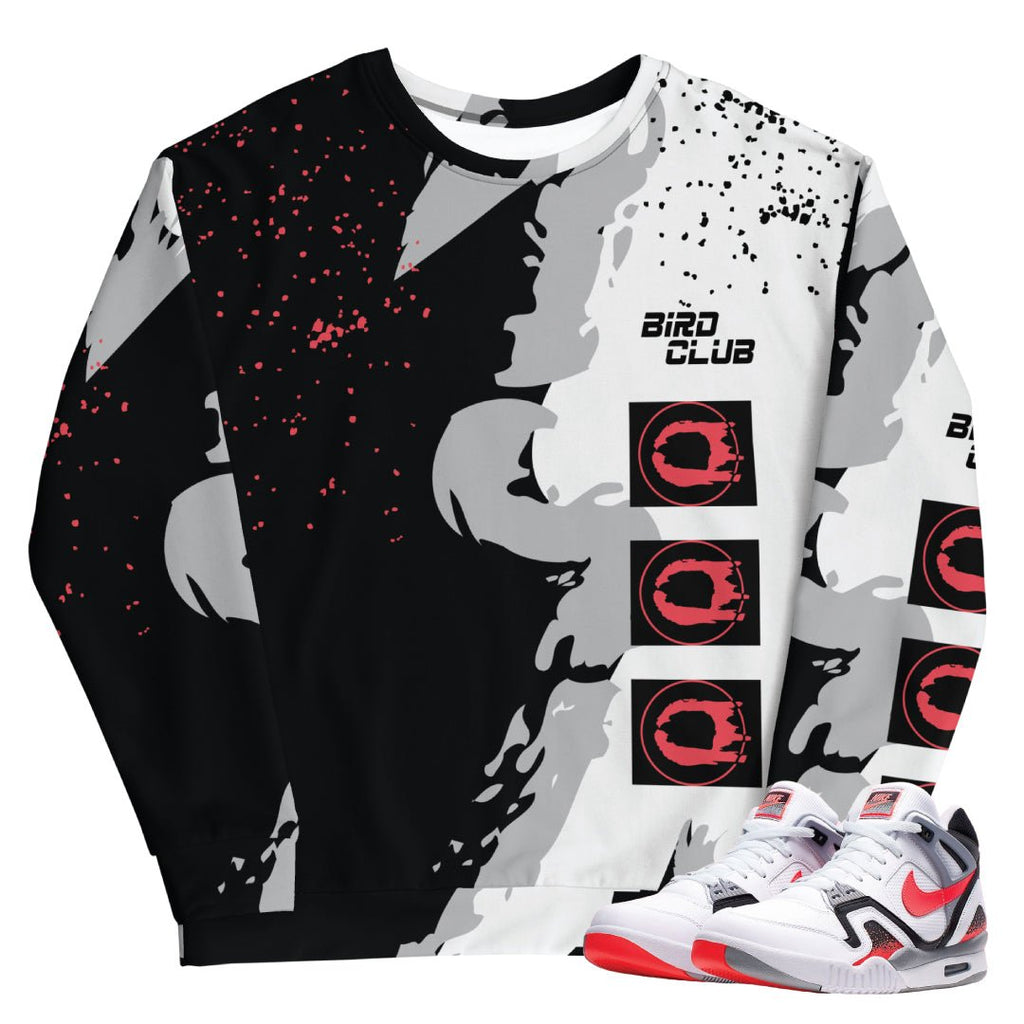 Air Tech Challenge 2 "Hot Lava" Retro Sweatshirt - Sneaker Tees to match Air Jordan Sneakers