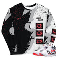Air Tech Challenge 2 "Hot Lava" Retro Sweatshirt - Sneaker Tees to match Air Jordan Sneakers